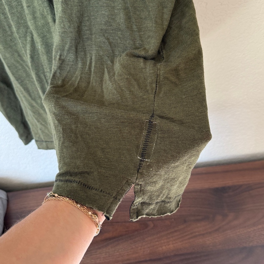 Rag & Bone Polo Collared Shirt Olive Green size Large - Picture 5 of 11